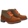 Premium Mid Lace Chukka Stiefel „Mittelbraunes Nubuk“
