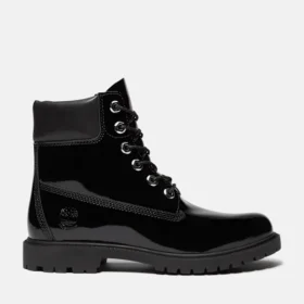 Premium-Stiefel für Damen aus Lackleder, 6-Inch Boot, wasserdicht