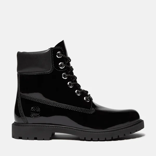 Premium-Stiefel für Damen aus Lackleder, 6-Inch Boot, wasserdicht Premium-Stiefel für Damen aus Lackleder, 6-Inch Boot, wasserdicht
