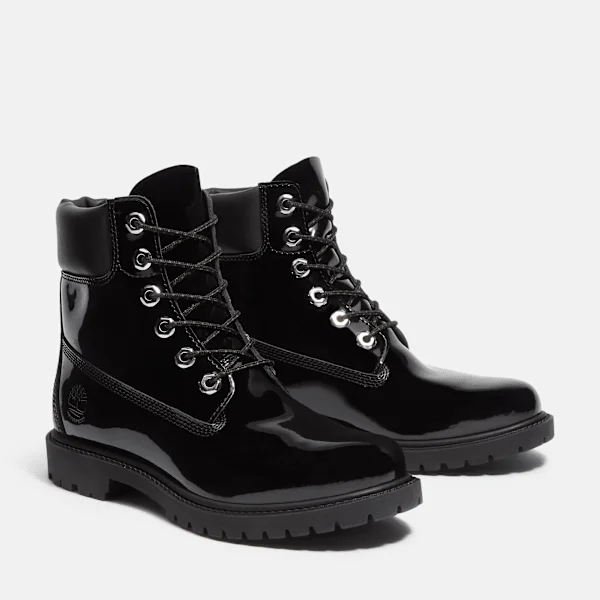 Premium-Stiefel für Damen aus Lackleder, 6-Inch Boot, wasserdicht Premium-Stiefel für Damen aus Lackleder, 6-Inch Boot, wasserdicht
