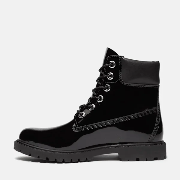 Premium-Stiefel für Damen aus Lackleder, 6-Inch Boot, wasserdicht Premium-Stiefel für Damen aus Lackleder, 6-Inch Boot, wasserdicht