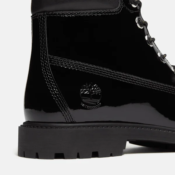 Premium-Stiefel für Damen aus Lackleder, 6-Inch Boot, wasserdicht Premium-Stiefel für Damen aus Lackleder, 6-Inch Boot, wasserdicht