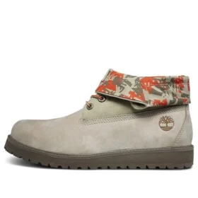 Richmont Ridge Roll Top Wide-Fit Stiefel „Beige-Grün-Rot-Camouflage“