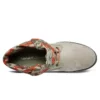 Richmont Ridge Roll Top Wide-Fit Stiefel „Beige-Grün-Rot-Camouflage“