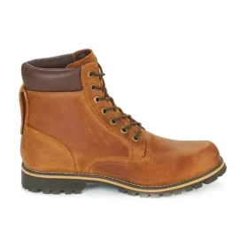 Robuste 6-Inch-Wasserdichte Stiefel „Mittelbraun Vollnarbiges Leder“
