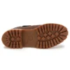 Roll-Top-Mid-Top-Stiefel „Braun-Grün-Camouflage-Print“