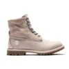 Roll-Top-Stiefel Basic „Hellrosa mit Karomuster“