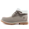 Roll-Top-Stiefel Basic „Mittelgrau mit Hellgrau“