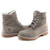 Roll-Top-Stiefel Basic „Mittelgrau mit Hellgrau“