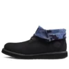Roll Top Stiefel Basic „Schwarz Blue Camouflage“