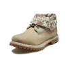Roll-Top-Stiefel mit weiter Passform „Weizen Braun“