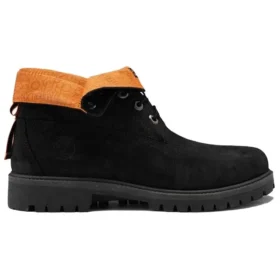 Roll Top Treadlight Wide-Fit Stiefel „Schwarz Nubuck“
