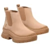 Roxie Lane Chelsea-Stiefel „Hellbeiges Nubukleder“