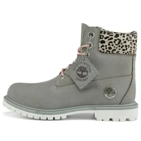 Safari Cheetah 6-Inch Boot „Grau und Gepardenmuster“