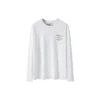 Shoe Logo Langarm-T-Shirt „Weiß Gelb“