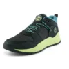 Solar Wave Mixed-Media-Sneaker „Schwarzes Nubuk mit Limette“