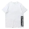 SS20 bedrucktes Kurzarm-T-Shirt „Weiß“