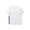SS20 bedrucktes Kurzarm-T-Shirt „Weiß“