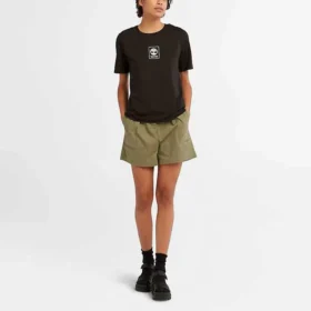 Stack Logo Regular T-Shirt „Schwarz“