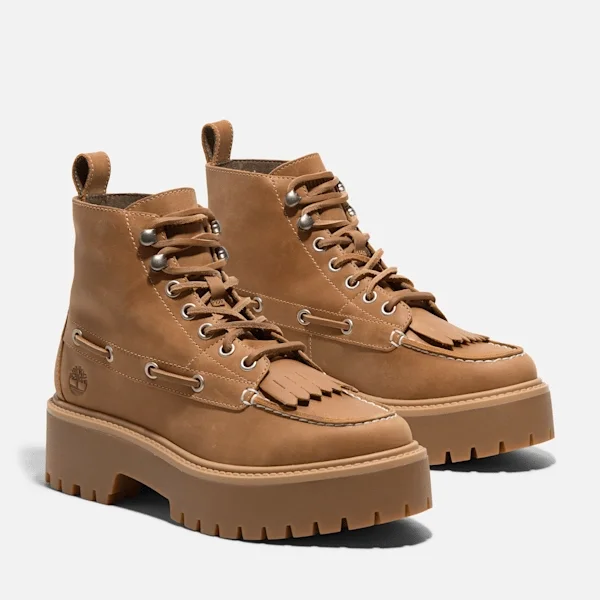 Stone Street Mid 7-Eye Plateau-Stiefel für Damen – Weizen Stone Street Mid 7-Eye Plateau-Stiefel für Damen – Weizen