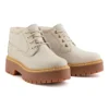 Stone Street Mid Schnürstiefel, wasserdicht „White Nubuck“