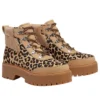 Stone Street Plateau-Stiefel „Leopard Print“