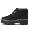 Stone Street Premium Platform Wasserdichte Chukka-Stiefel „Schwarz Nubuck“