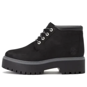 Stone Street Premium Platform Wasserdichte Chukka-Stiefel „Schwarz Nubuck“