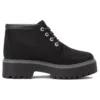 Stone Street Premium Platform Wasserdichte Chukka-Stiefel „Schwarz Nubuck“