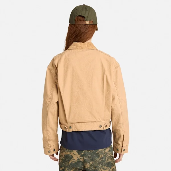 Strafford-Jacke aus gewaschenem Canvas für Damen Strafford-Jacke aus gewaschenem Canvas für Damen