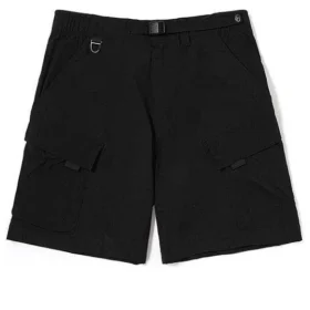 Stretch-Shorts, schnell trocknend und windabweisend „Schwarz“