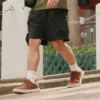 Stretch-Shorts, schnell trocknend und windabweisend „Schwarz“