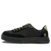 Supaway Oxford-Sneaker aus Leder und Stoff „Schwarz mit Gold“