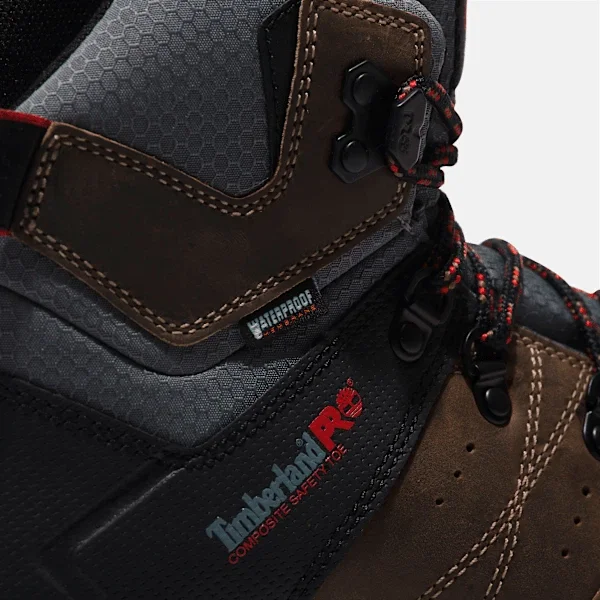 Switchback Herren-Arbeitsstiefel mit Zehenschutzkappe aus Verbundmaterial, wasserdicht Switchback Herren-Arbeitsstiefel mit Zehenschutzkappe aus Verbundmaterial, wasserdicht