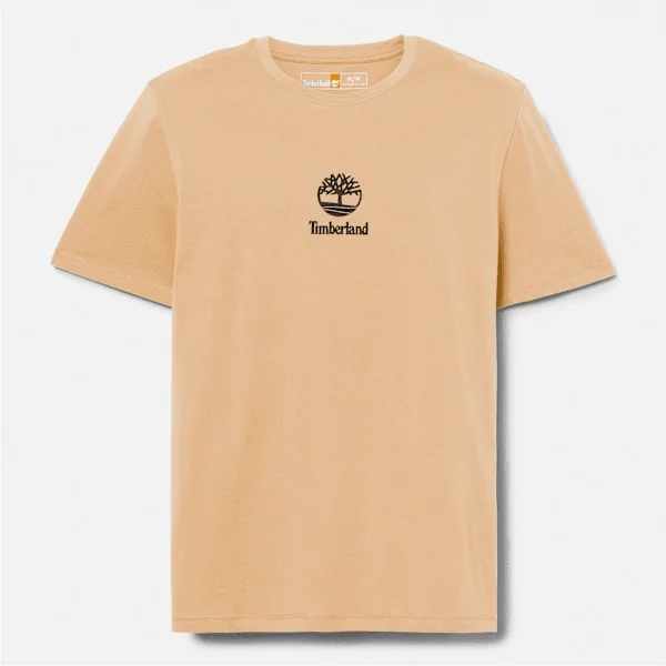 T-Shirt mit gestapeltem Logo und kurzen Ärmeln T-Shirt mit gestapeltem Logo und kurzen Ärmeln