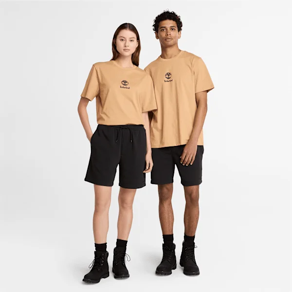 T-Shirt mit gestapeltem Logo und kurzen Ärmeln T-Shirt mit gestapeltem Logo und kurzen Ärmeln