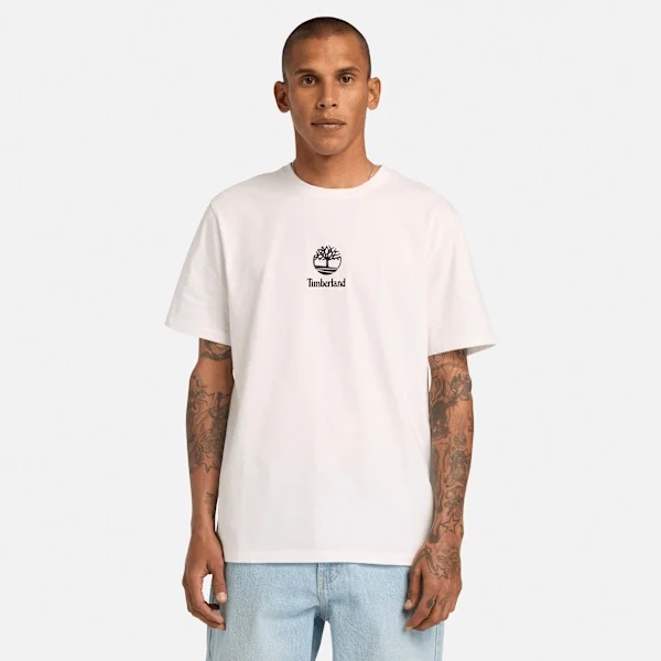 T-Shirt mit gestapeltem Logo und kurzen Ärmeln T-Shirt mit gestapeltem Logo und kurzen Ärmeln