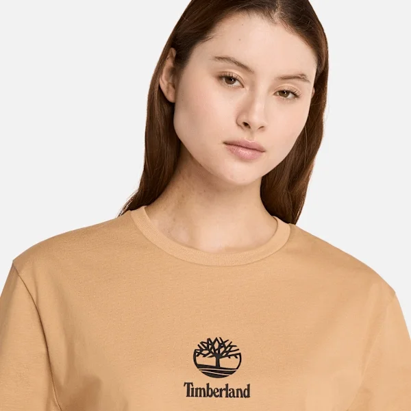 T-Shirt mit gestapeltem Logo und kurzen Ärmeln T-Shirt mit gestapeltem Logo und kurzen Ärmeln