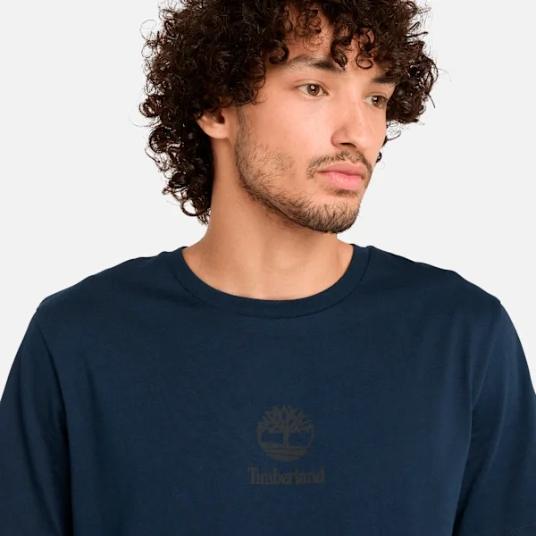 T-Shirt mit gestapeltem Logo und kurzen Ärmeln T-Shirt mit gestapeltem Logo und kurzen Ärmeln