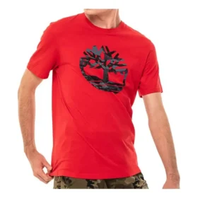 Timberland bedruckt, kurzärmelig, rot