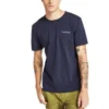 Timberland bedrucktes Kurzarm-Shirt mit Rundhalsausschnitt Blau