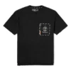 Timberland Casual Loose Rundhals-Shorts mit kurzen Ärmeln, Schwarz