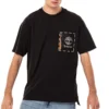 Timberland Casual Loose Rundhals-Shorts mit kurzen Ärmeln, Schwarz