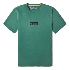 Timberland Casual Rundhalsausschnitt mit Aufdruck, Shorts, Dunkelgrün