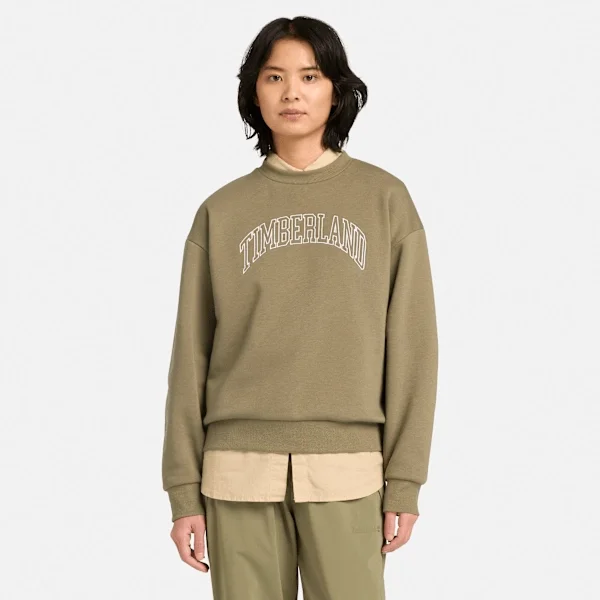 Timberland® Damen-Sweatshirt mit Rundhalsausschnitt und saisonalem Logo Timberland® Damen-Sweatshirt mit Rundhalsausschnitt und saisonalem Logo