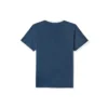 Timberland Freizeit-T-Shirt mit Rundhalsausschnitt und Aufdruck, kurzärmelig, blau