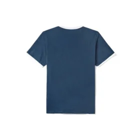 Timberland Freizeit-T-Shirt mit Rundhalsausschnitt und Aufdruck, kurzärmelig, blau