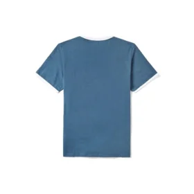 Timberland Freizeit-T-Shirt mit Rundhalsausschnitt und Aufdruck, kurzärmelig, blau