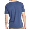 Timberland Freizeit-T-Shirt mit Rundhalsausschnitt und Aufdruck, kurzärmelig, blau