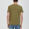 Timberland Freizeit-T-Shirt mit Rundhalsausschnitt und Aufdruck, kurzärmelig, grün